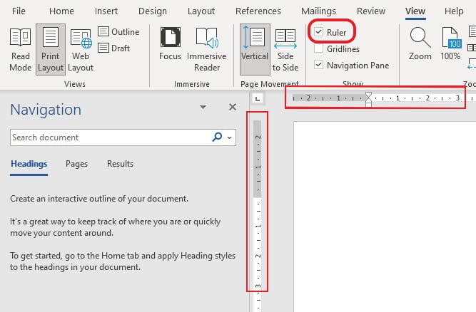 Cara Menampilkan Ruler di Word