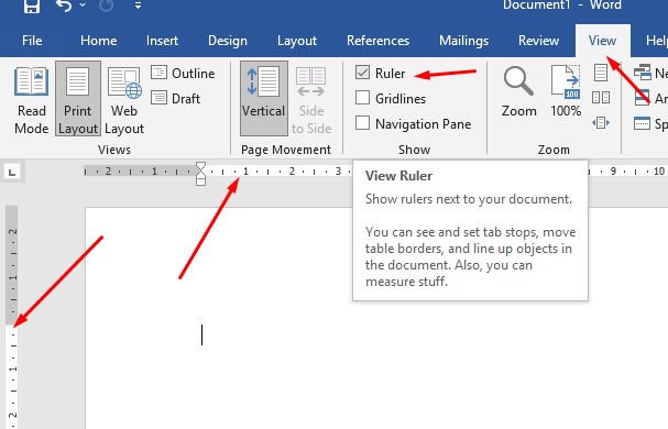 Cara Menampilkan Ruler di Word