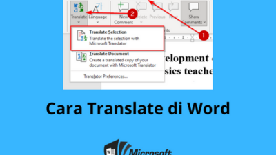Cara Translate di Word