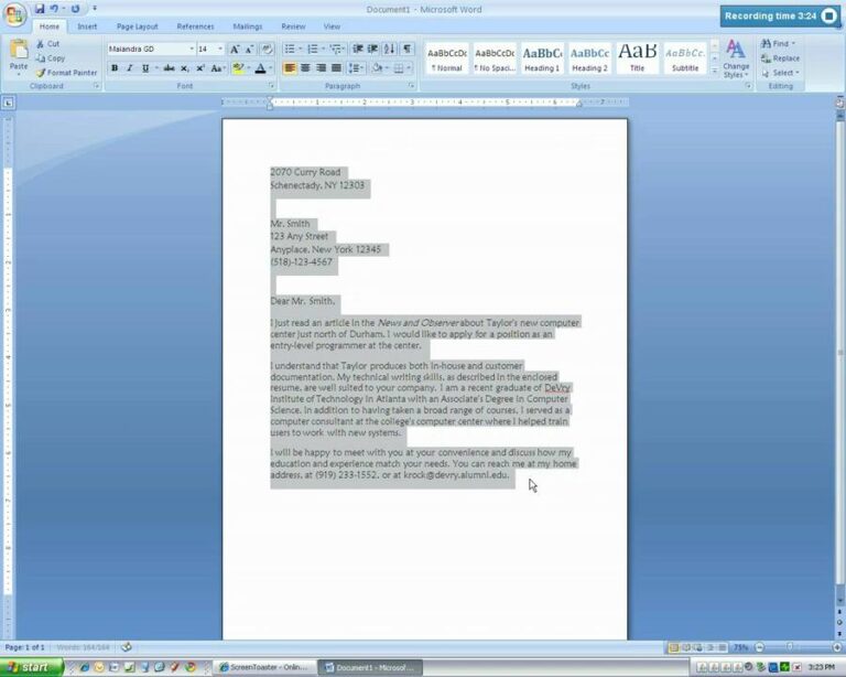 Cara Membuat Surat Di Word Biar Terlihat Profesional