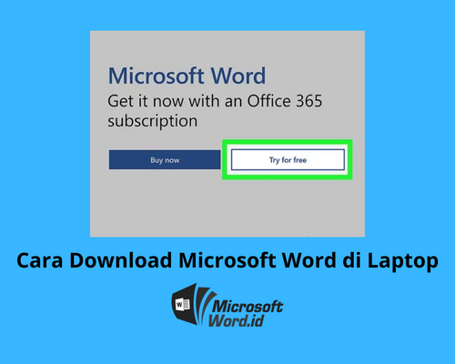 Cara Download Microsoft Word di Laptop