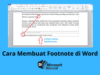 Cara Membuat Footnote di Word
