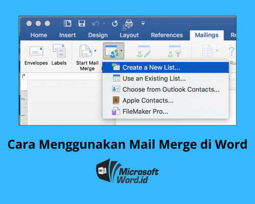 Cara Menggunakan Mail Merge di Word