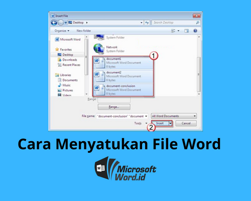 Cara Menyatukan File Word