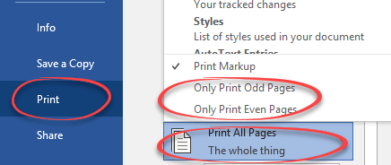 Jika semua sudah tercetak, atur kembali dengan memilih “Only Print Even Pages”