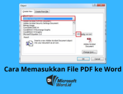 3 Cara Menambah File di Word (Tautan/Link, Gambar, PDF)