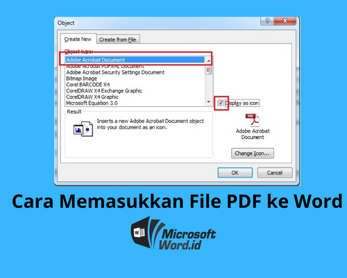 Cara Memasukkan File PDF ke Word