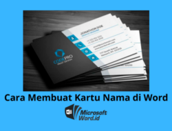 2 Cara Membuat Name Tag di Word Manual & Otomatis