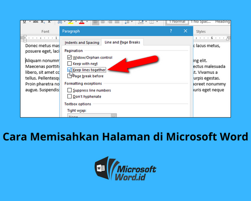 Cara Memisahkan Halaman di Microsoft Word