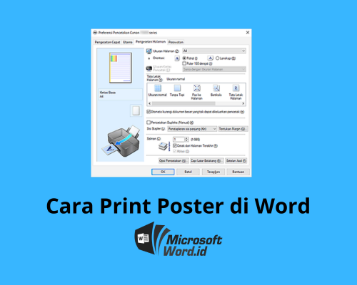 Cara Print Poster di Word
