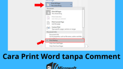 Cara Print Word tanpa Comment Agar Hasilnya Rapi