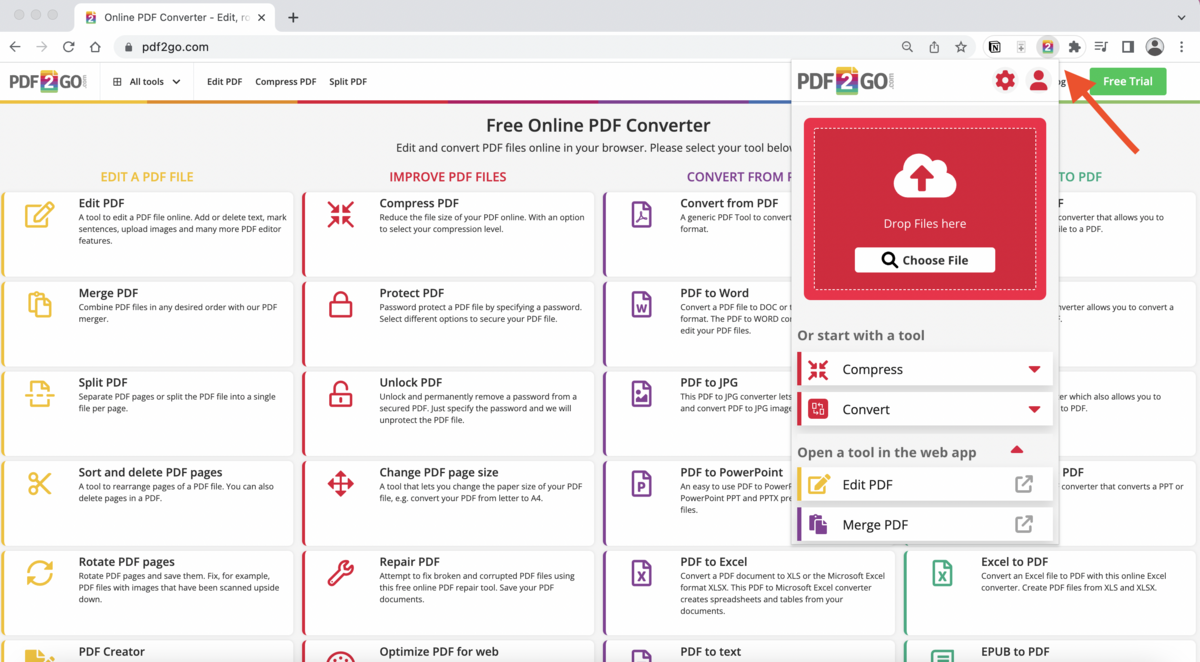 Tekan tombol Upload File atau Select Word Files. cara save word ke pdf