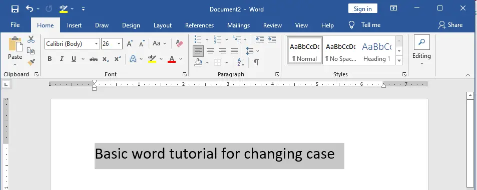 Tools Fungsi Huruf di MS Word