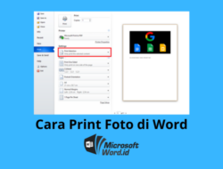 Cara Print Foto di Word Agar Hasilnya Tidak Pecah & Bergaris