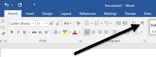 Jika cara di atas masih belum membuahkan hasil, maka kamu bisa menekan opsi “Paragraph” pada menu “Home”.