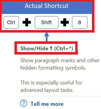 Lalu, klik menu “Home” dan pilih opsi “Paragraph” serta klik tombol “Show:Hide”. Jika sudah, kamu bisa menekan tombol “CTRL + Shift + 8”.